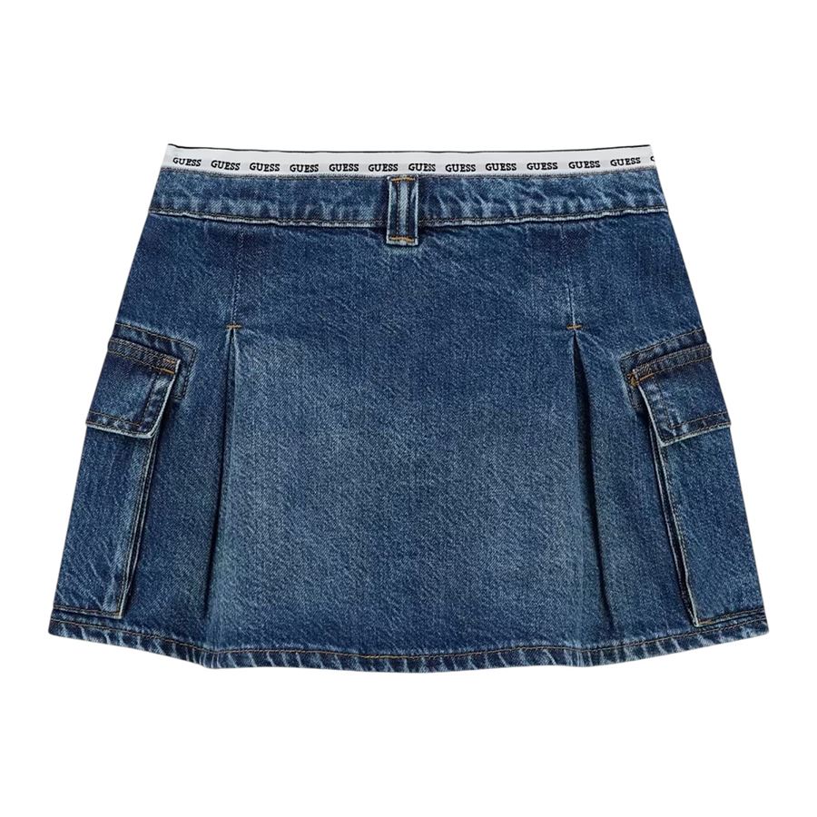 Minigonna da bambina con elastico logato Guess Kids | J5RD07/D45E0RTYH